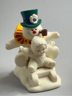 Department 56 Snowbabies Figurine Fun With Frosty Snowman Christmas